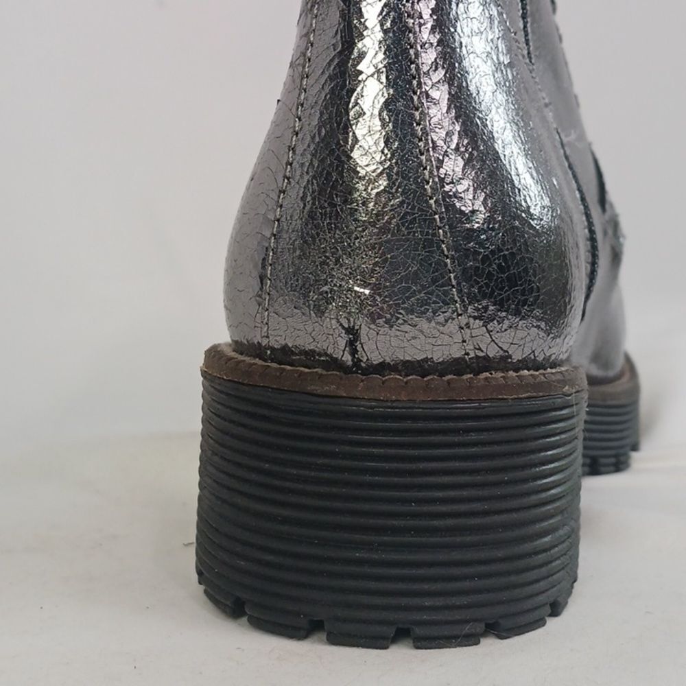 Shelly's London Silver Work Boots - Picture 6 of 8